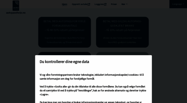 autopassferje.no