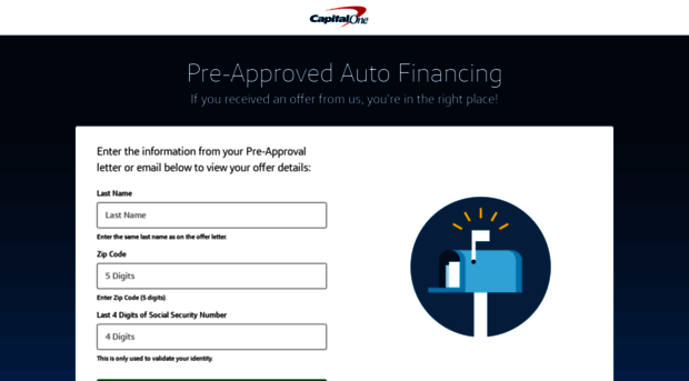 Pre Approved Auto Loans Capi Auto Pre Approval Capital One