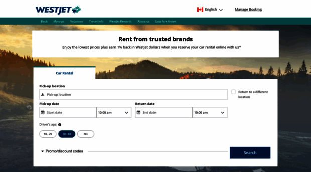 autos.westjet.com