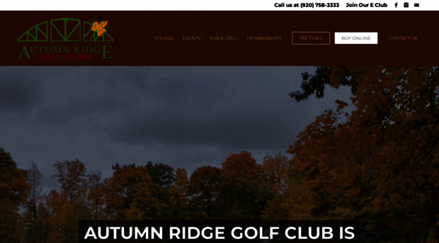 autumnridgegolfcourse.com