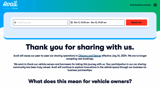 availcarsharing.com