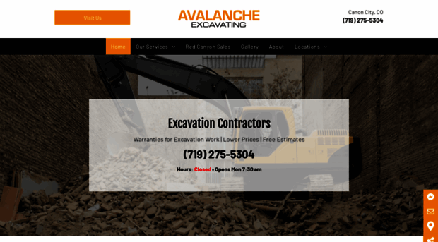 avalancheexcavating.net