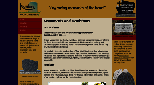 avalonmonuments.com