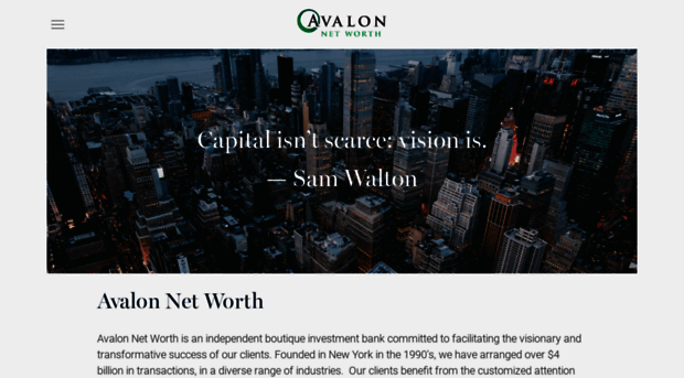 avalonnetworth.com