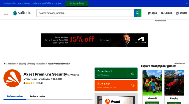 avast-premier-antivirus.en.softonic.com