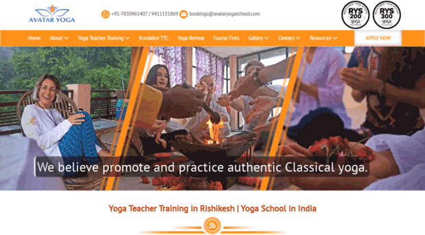 avataryogaschool.com