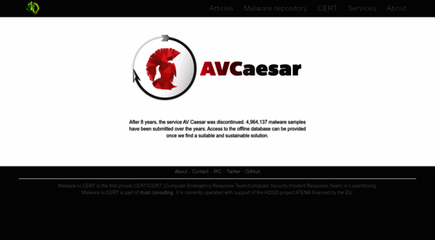 avcaesar.malware.lu