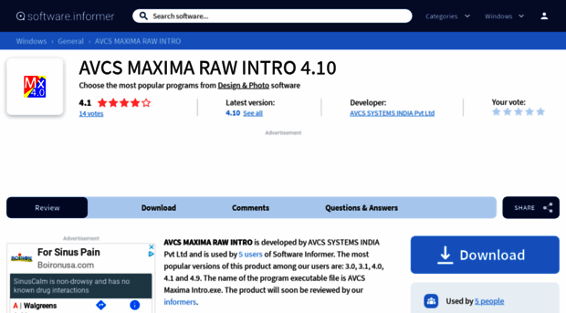 avcs-maxima-raw-intro.software.informer.com