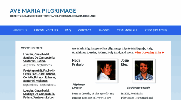 avemariapilgrimage.com