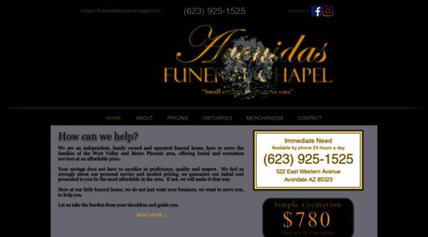 avenidasfuneralchapel.com