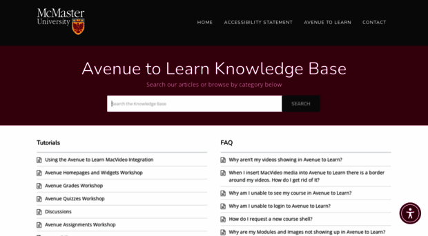 avenuehelp.mcmaster.ca