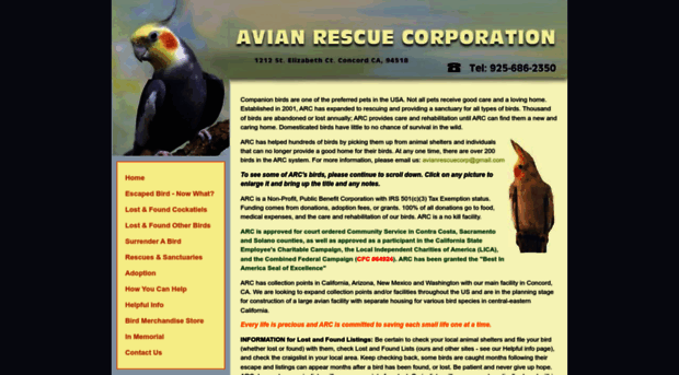 avianrescuecorp.org