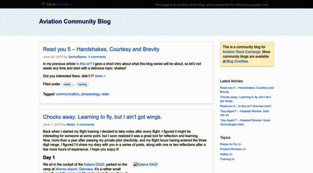 aviation.blogoverflow.com