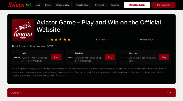 aviator-games.com.pk