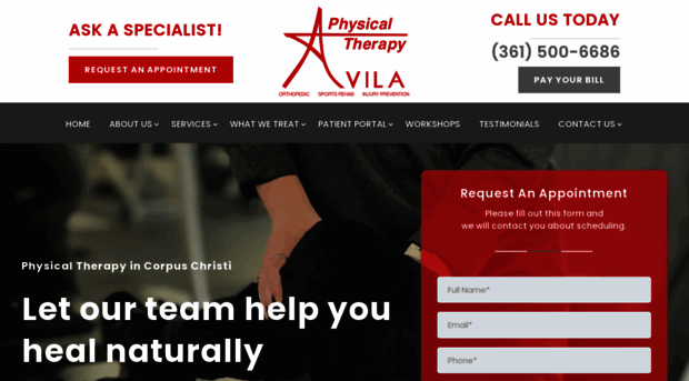 avilaphysicaltherapy.com