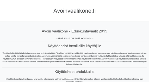 avoinvaalikone.fi