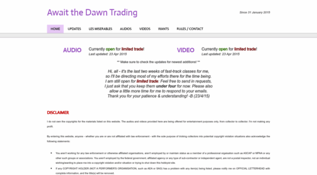 awaitthedawntrading.weebly.com