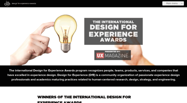 awards.designforexperience.com
