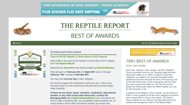 awards.thereptilereport.com