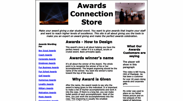 awardsconnectionstore.com