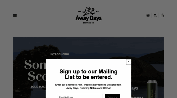 awaydaysbrewing.com