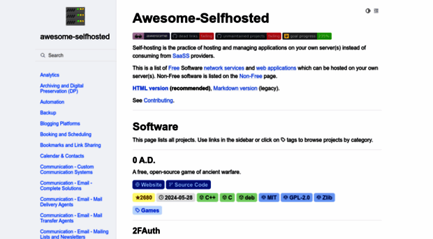 awesome-selfhosted.net