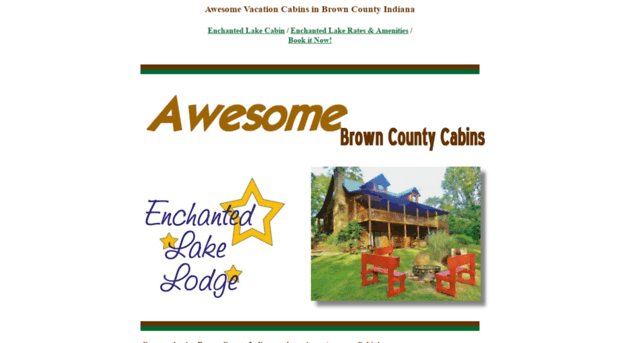 awesomebrowncountycabins.com