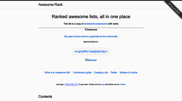 awesomerank.github.io