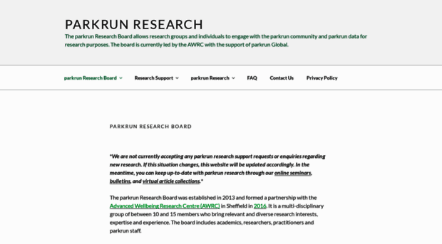 awrcparkrunresearch.wordpress.com