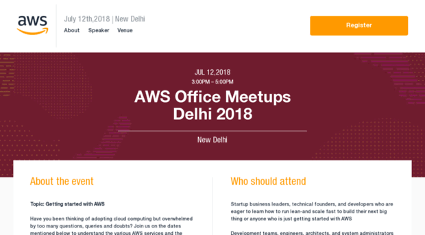 awsofficemeetupsdelhi2018.splashthat.com