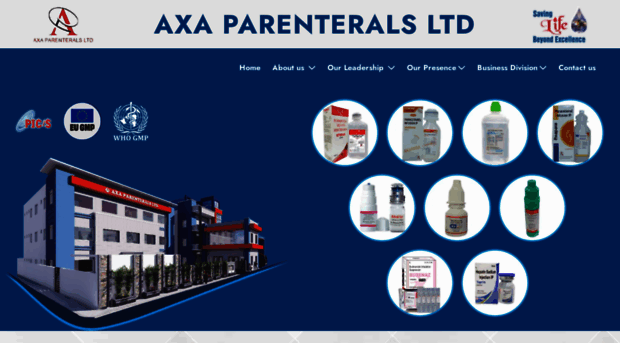 axaparenterals.com