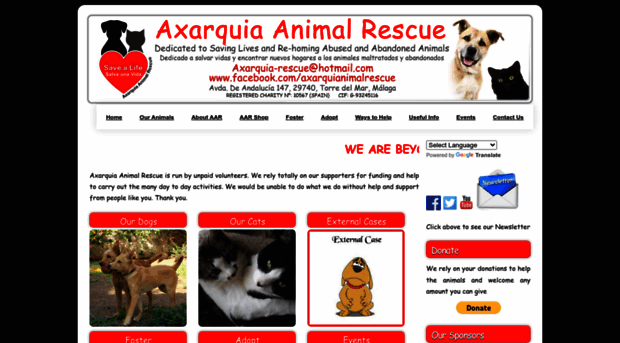 axarquiaanimalrescue.com