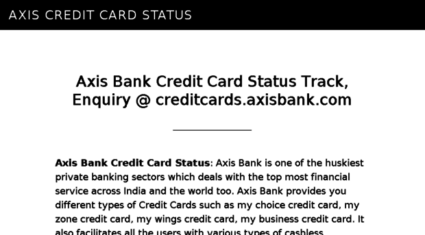 axis.creditcardstatus.in