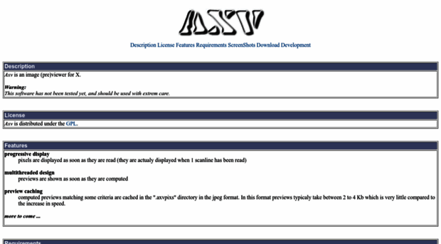 axv.sourceforge.net
