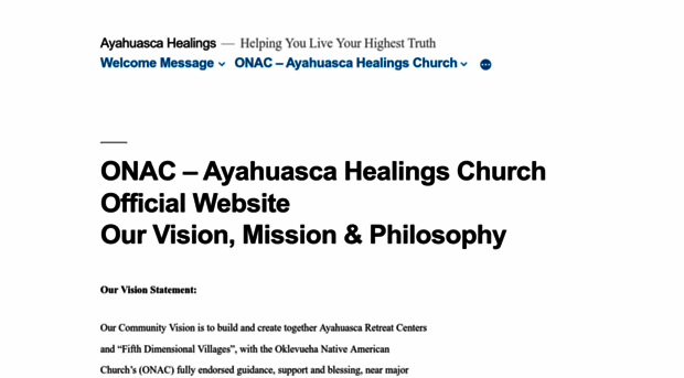 ayahuascahealingschurch.com