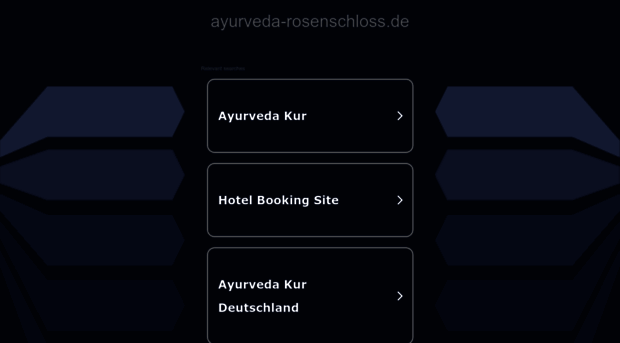 ayurveda-rosenschloss.de