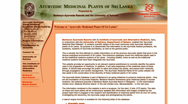 ayurvedicmedicinalplantssrilanka.org