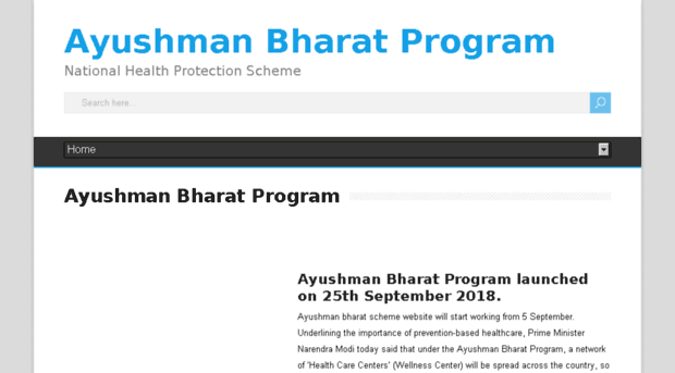 ayushmanbharatprogram.com