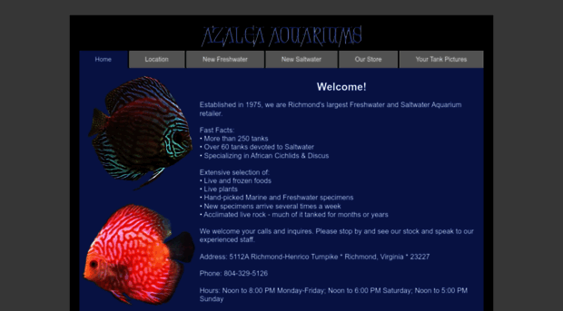 azaleaaquariums.com