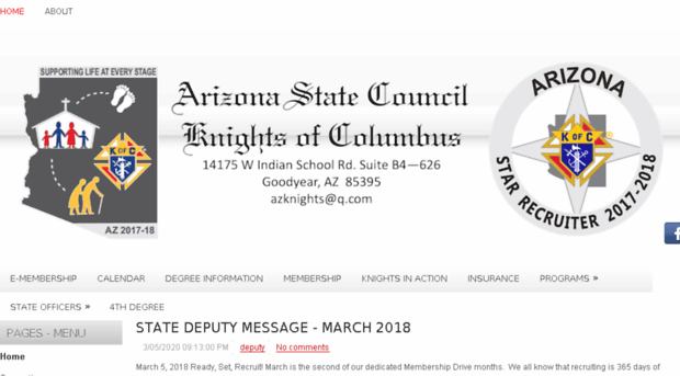 azknightsofcolumbus.org