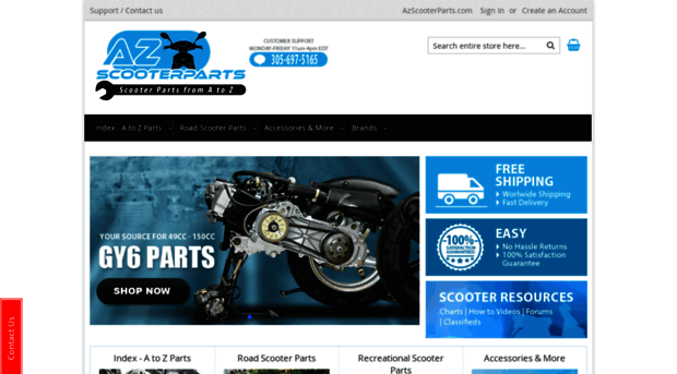 azscooterparts.com