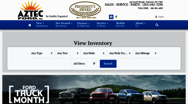 aztecfordgoliad.com