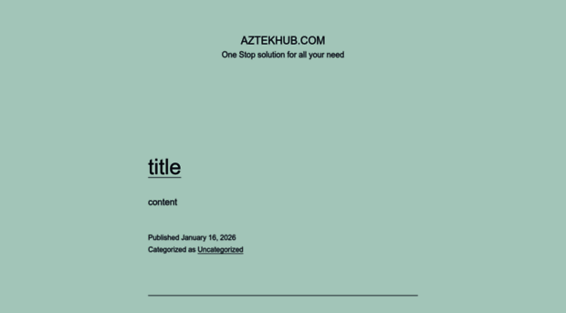 aztekhub.com