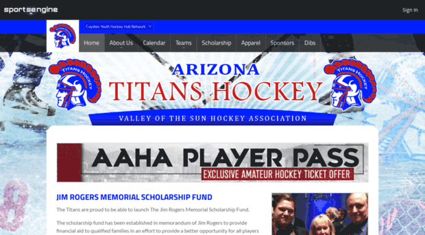 aztitanshockey.com