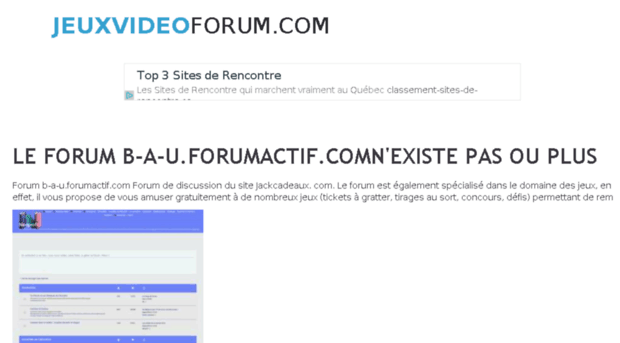 b-a-u.jeuxvideoforum.com