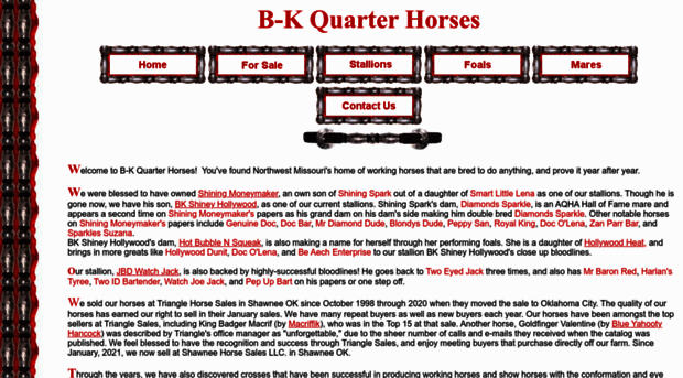 b-kquarterhorses.com