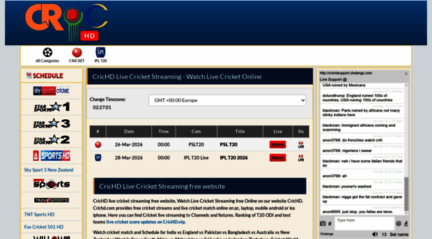 b.crichd.vip - CricHD Live Cricket Streaming ... - B CricHD