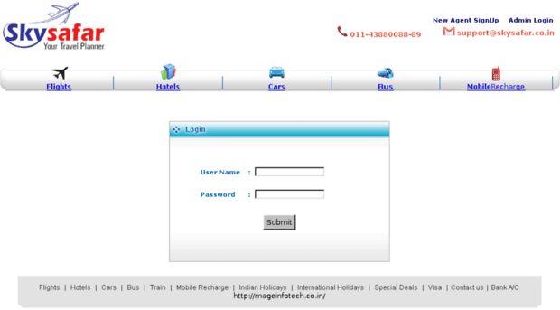 b2b.skysafar.co.in