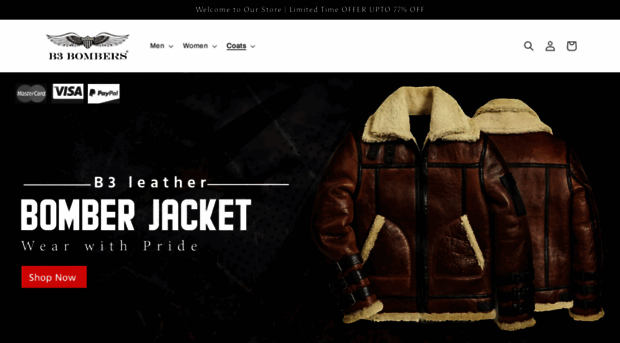 b3bomberjacket.com