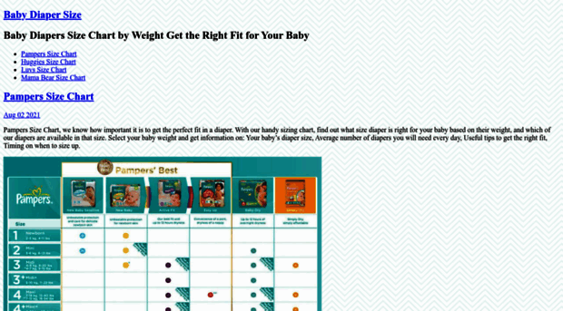 babydiapersize.com